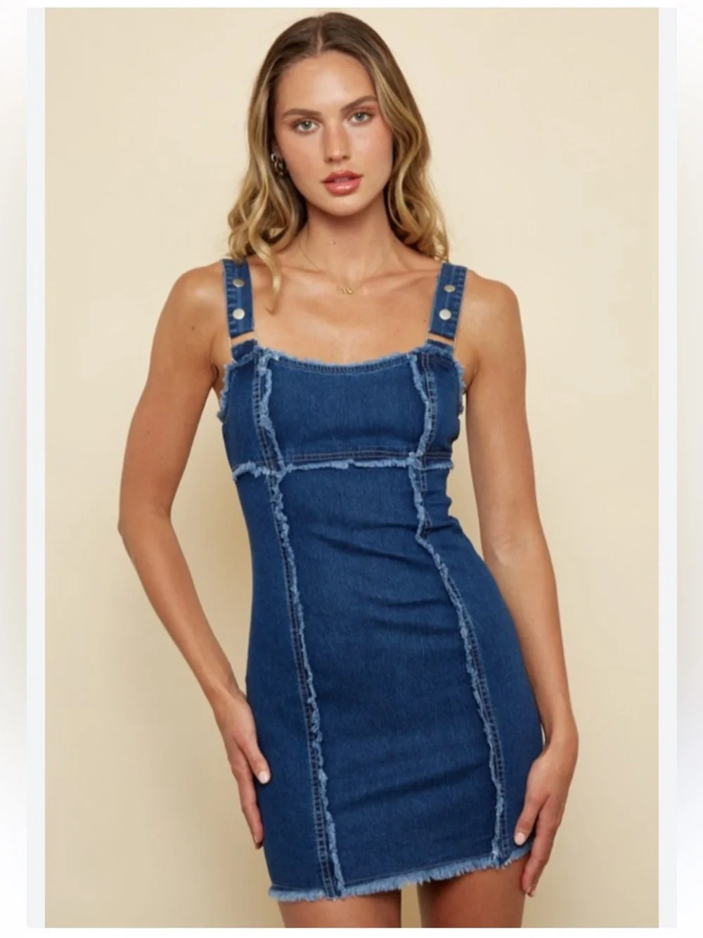 Urban Outfitters Dark Indigo Denim Pinafore Dress